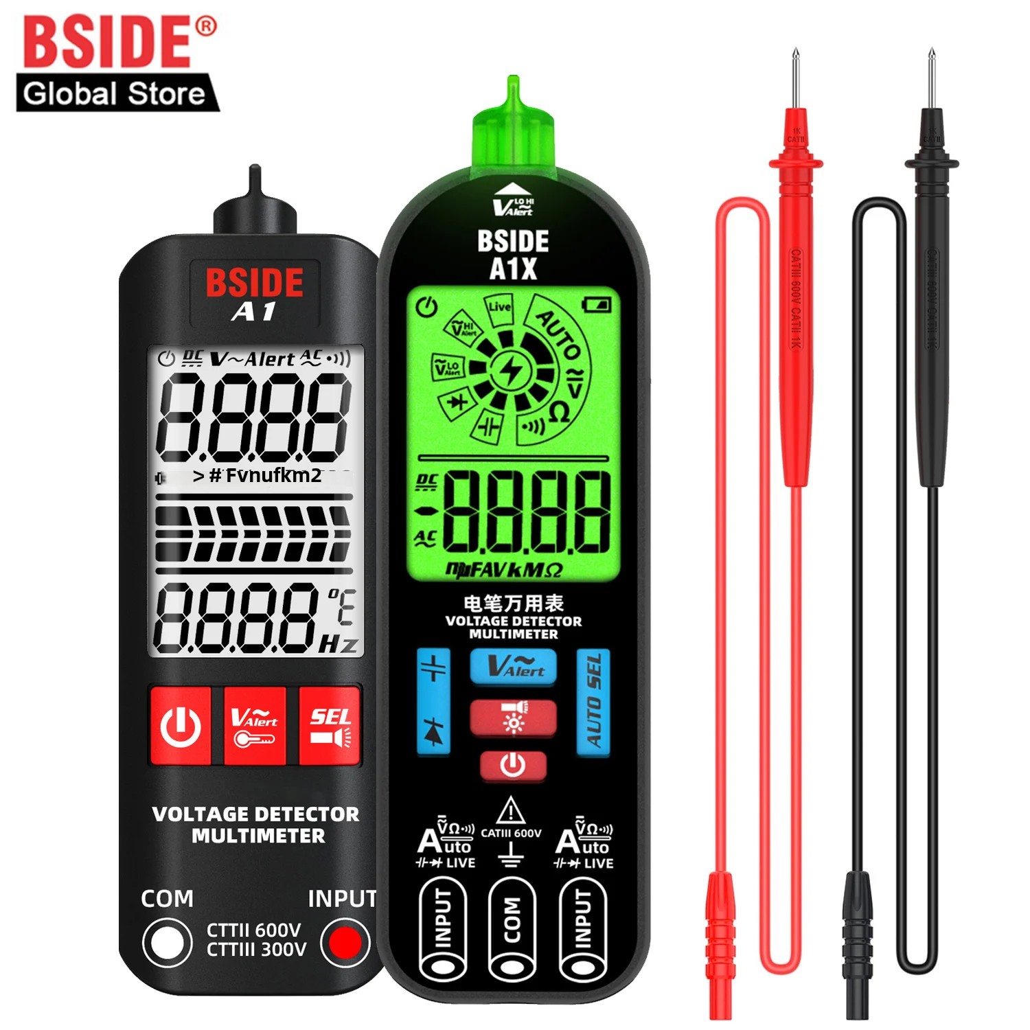 Usb Ammeter Tester - BSIDE A1/A1X Akıllı Dijital Multimetre Elektronik