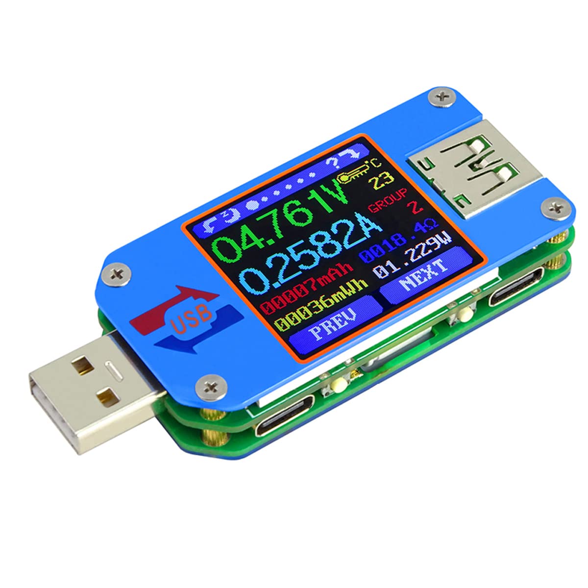 Usb Ammeter Tester - UM25 UM25C gerilim ve akım ölçer