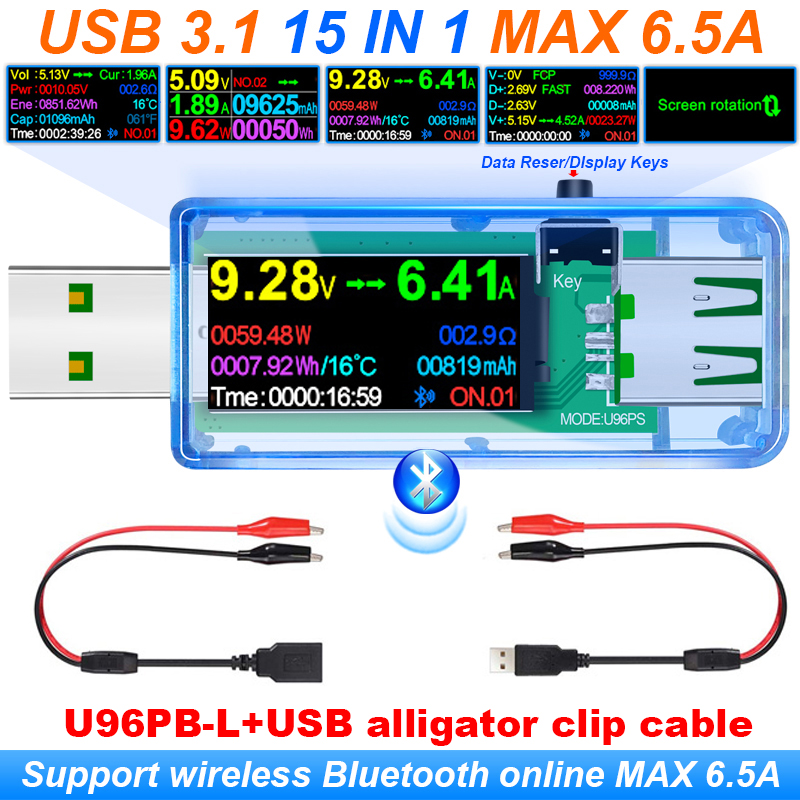 Usb Ammeter Tester - 15 IN 1 USB 3.1 Test
