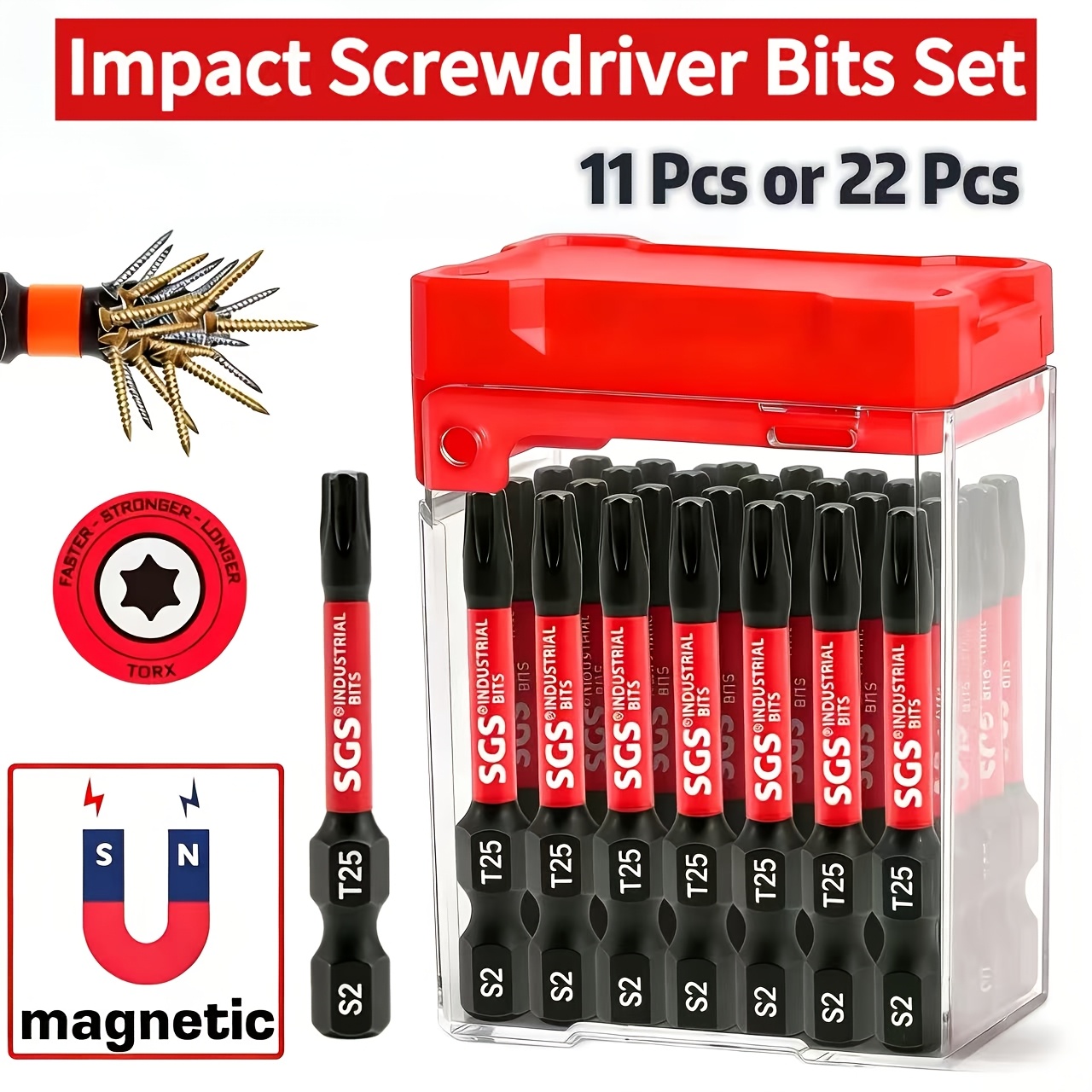 Electronics Repair Tools And Equipment - 11/22 Parçalı T25 Torx Manyetik Tornavida
