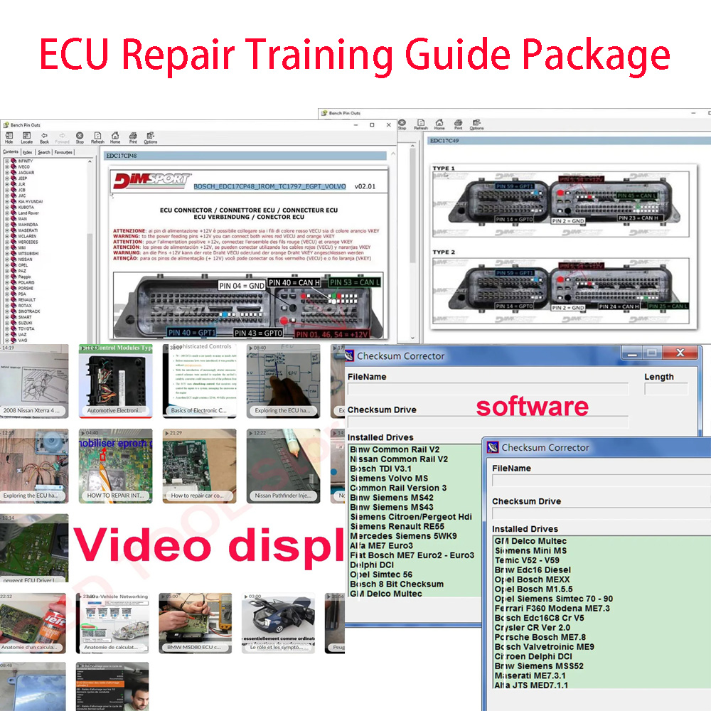Electronics Repair Guide - ECU Onarım Eğitim Kılavuzu Paketi ECU