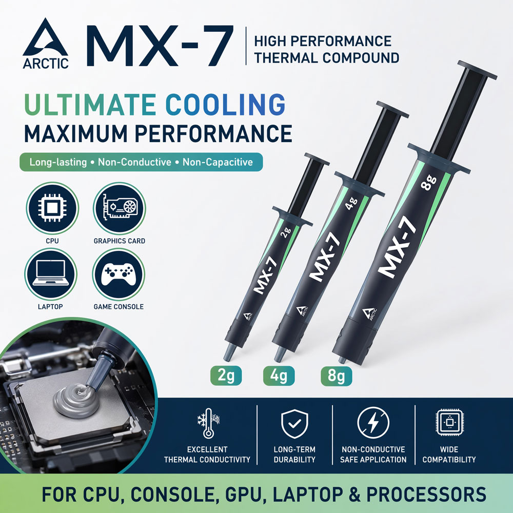 Thermal Paste Cpu - ARCTIC MX-7 4G 8G 2G Üstün