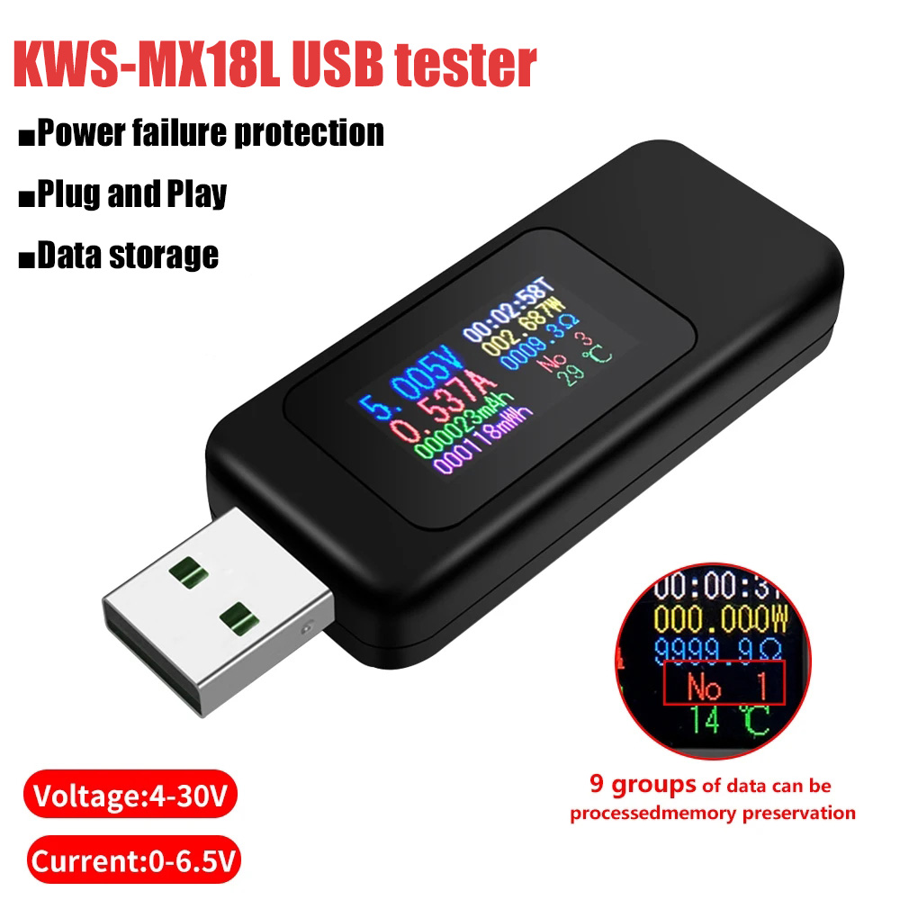 Usb Ammeter Tester - 10'u 1 arada USB Test Cihazı