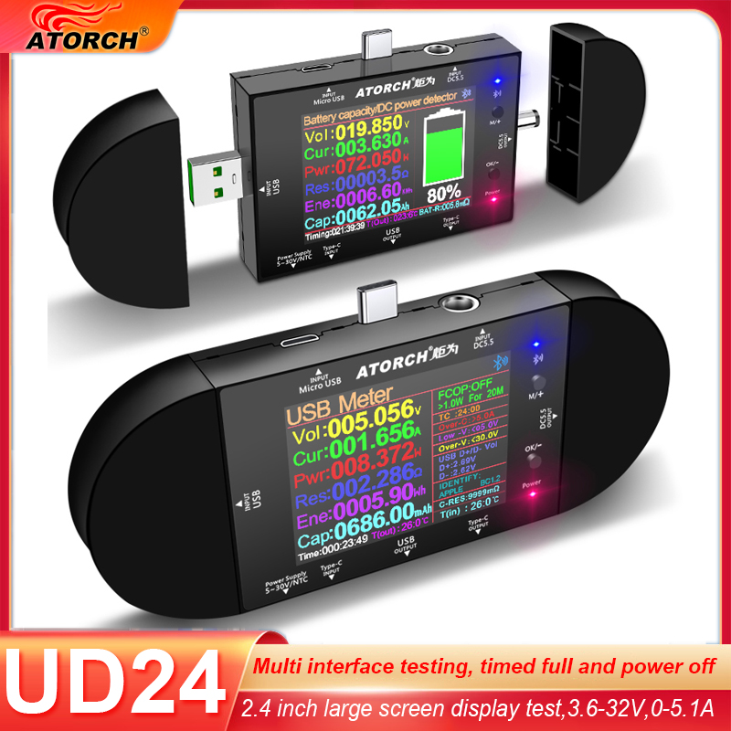 UD24 2.4'inch USB Test Cihazı  - Usb Ammeter Tester incelemesi ve fiyatı