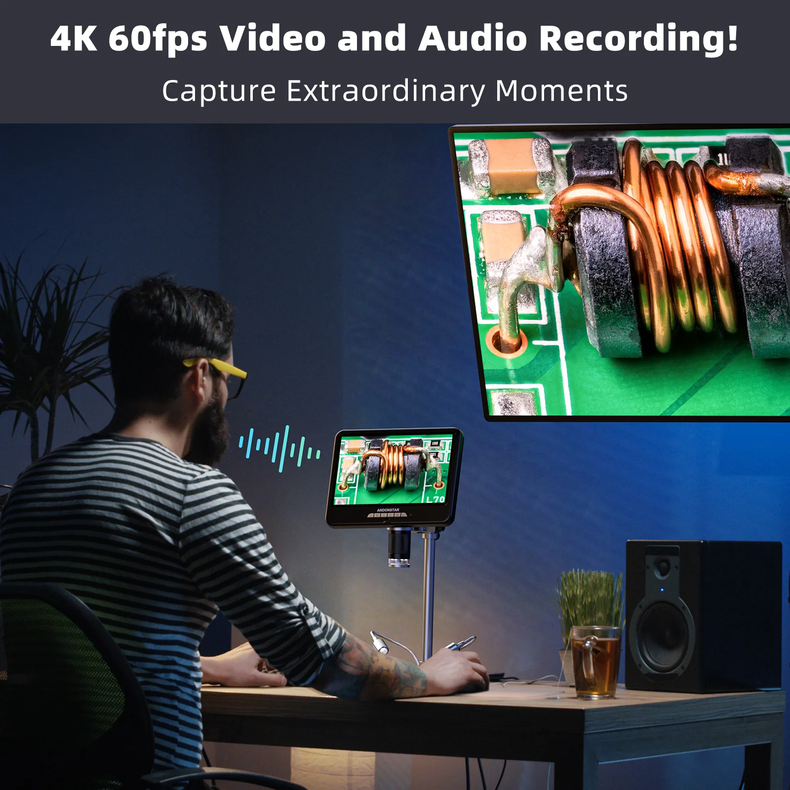 Andonstar AD210S-Pro 4K 60FPS  - Electronics Repair In Usa incelemesi ve fiyatı