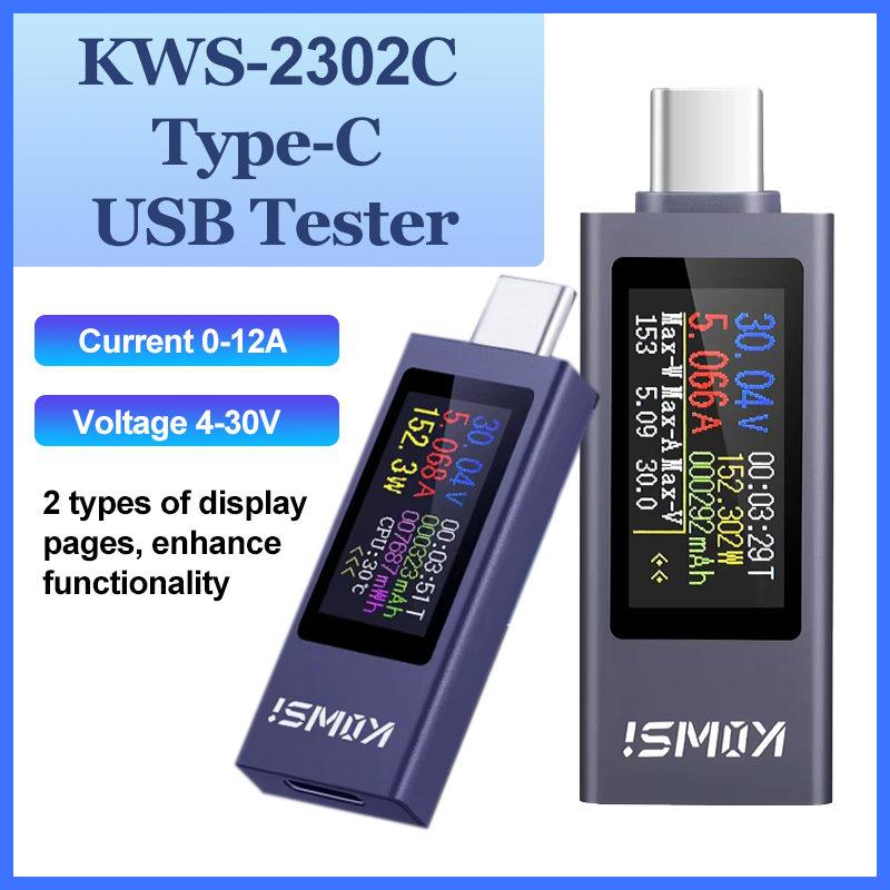 KWS-2302C Tip-C USB Test Cihaz - Usb Ammeter Tester incelemesi ve fiyatı