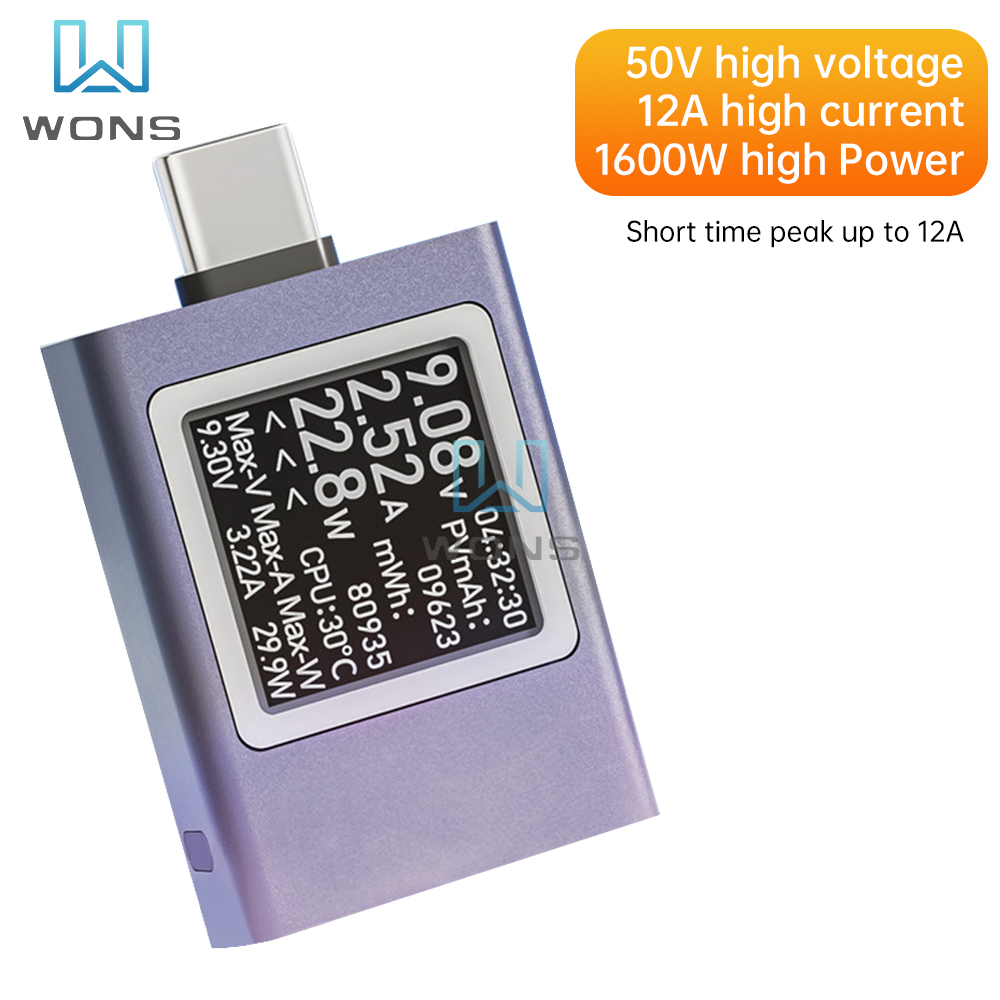 USB tip-c Tester voltmetre amp - Usb Ammeter Tester incelemesi ve fiyatı