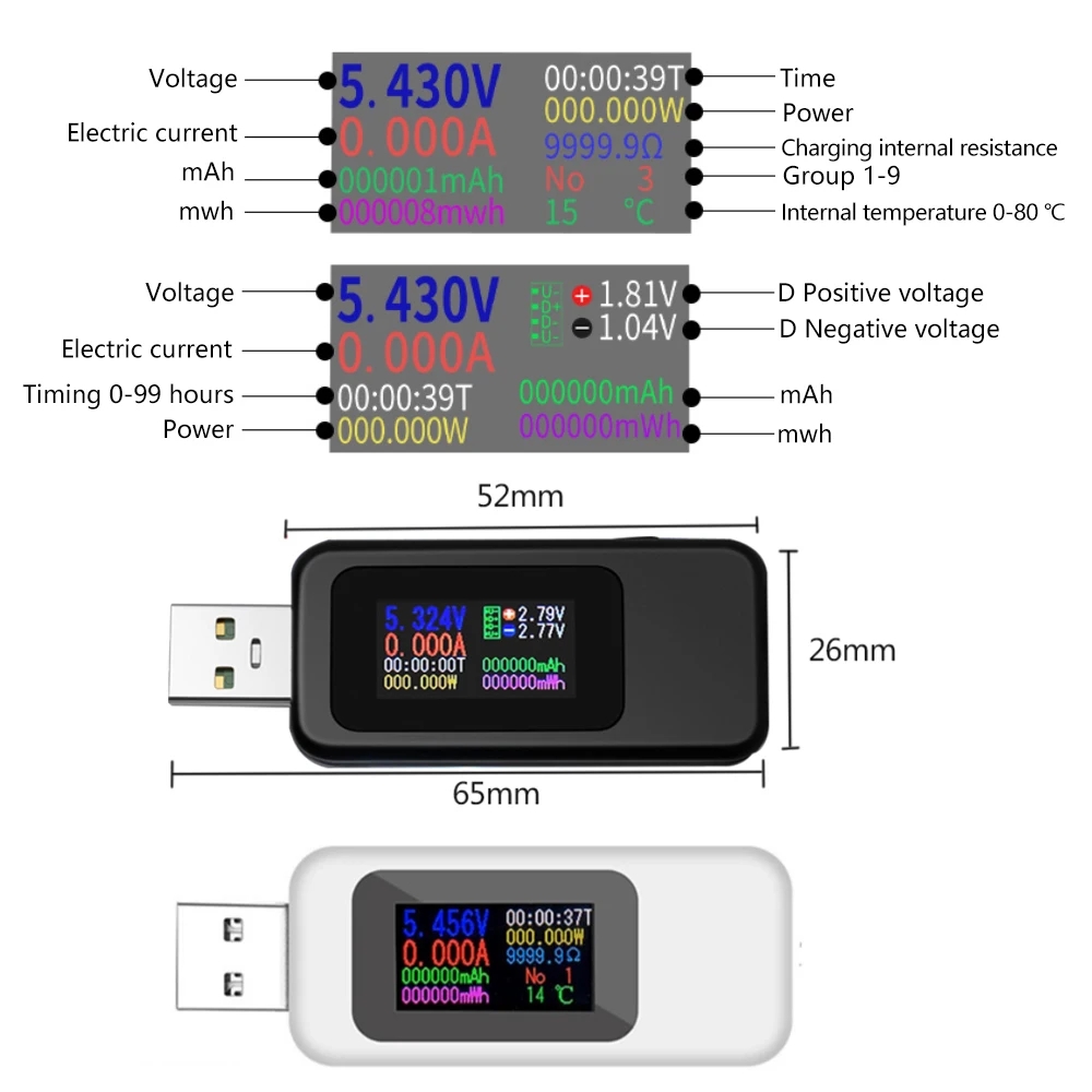 10'u 1 arada USB Test Cihazı D - Usb Ammeter Tester incelemesi ve fiyatı
